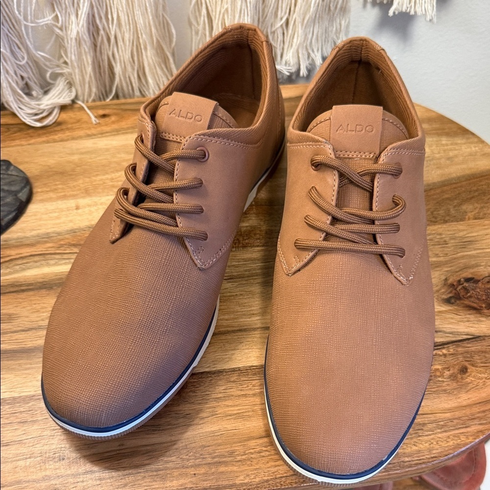 Aldo Men's Brown Lace-Up Loafers